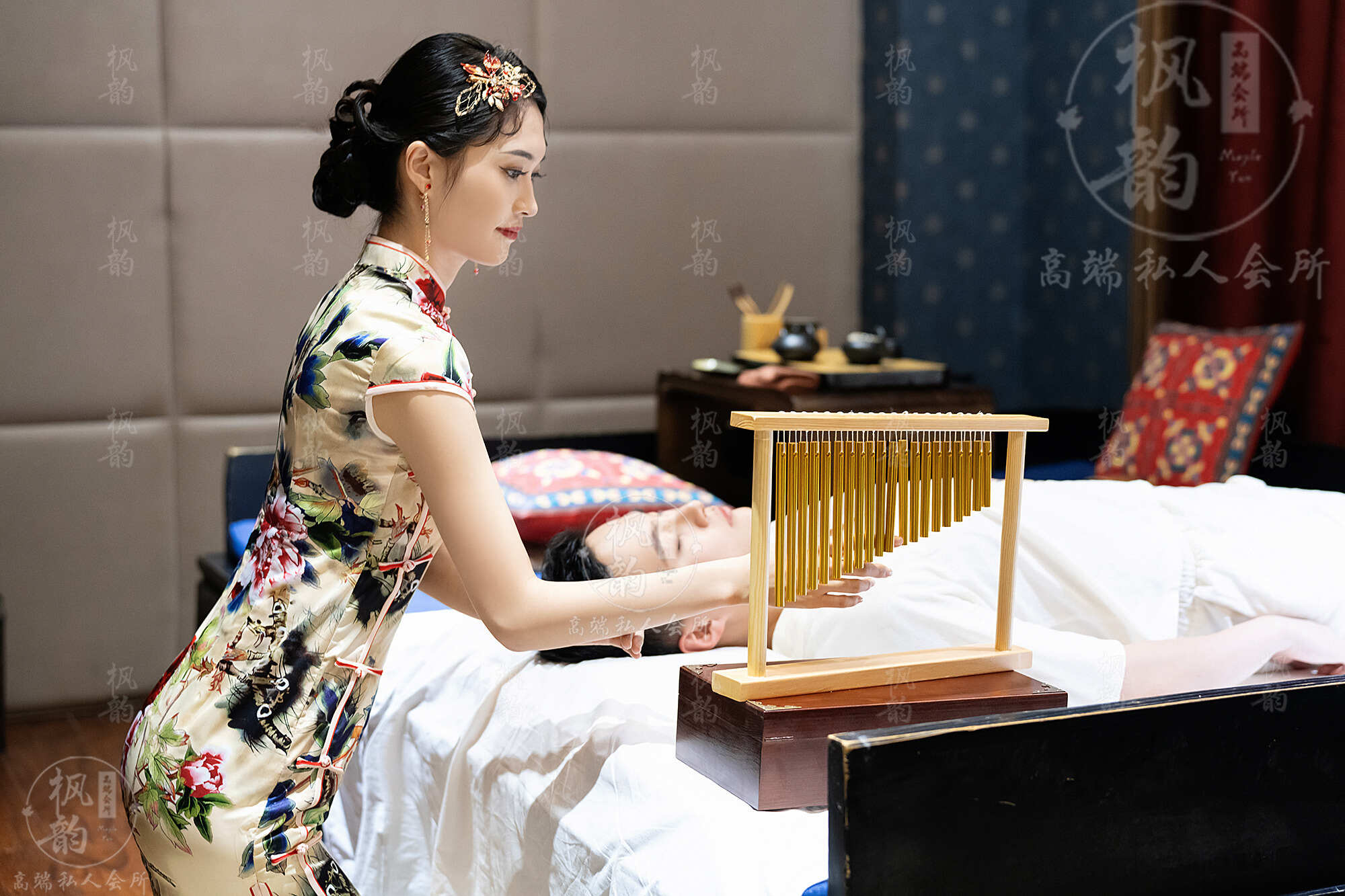 老板带我去幸福家园大型按摩水汇，陪伴